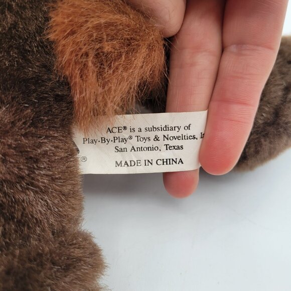 Looney Tunes Tazmanian Devil TAZ 8" Plush Stiff Stuffed Animal Vintage 1998 ACE - Picture 8 of 9